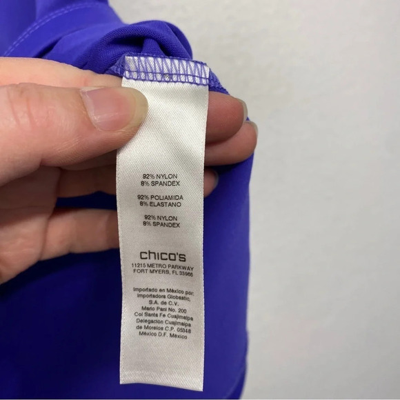 NWT Chico's Microfiber Contemporary Tank Shell Cami Han Purple 1P /Small - Picture 5 of 6